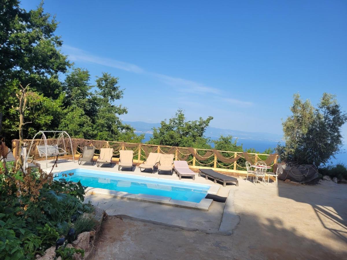 Ferienwohnung Mit Pool Kroatien Mit Meerblick Und Pool Lovran Exteriér fotografie