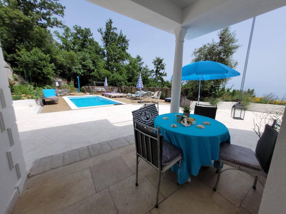 Ferienwohnung Mit Pool Kroatien Mit Meerblick Und Pool Lovran Exteriér fotografie
